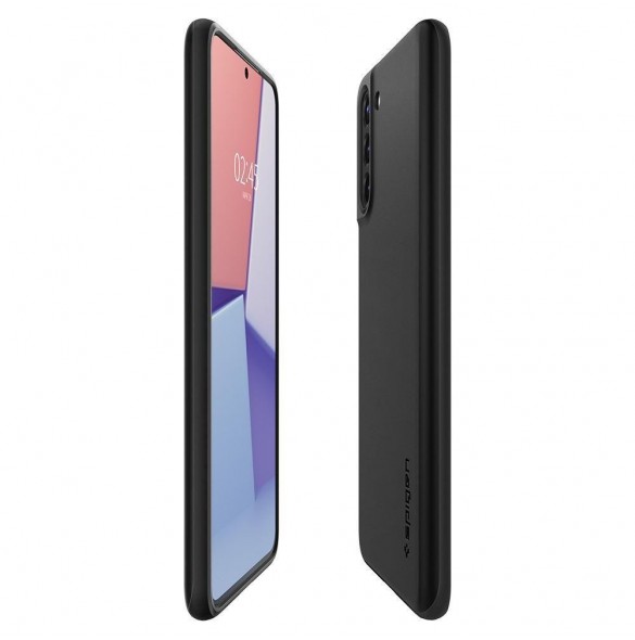 Din telefon skyddas av detta skydd från Spigen.