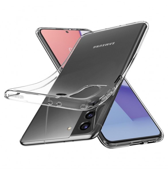 Kristallklart och mycket snyggt skal Samsung Galaxy S21.