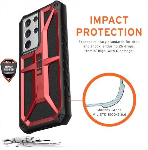 UAG Monarch Skal Samsung Galaxy S21 Ultra - Röd