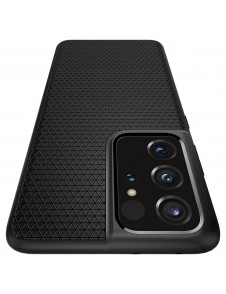 Matt svart och mycket snyggt skal Samsung Galaxy S21 Ultra.