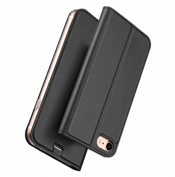 DUX DUCIS Skin Pro Bookcase typväska till iPhone 8, iPhone 7, iPhone SE 2020 - Grå