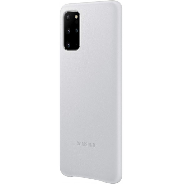 Samsung EF-VG985LSE läderfodral äkta läder väska till Samsung Galaxy S20 Plus - Silver