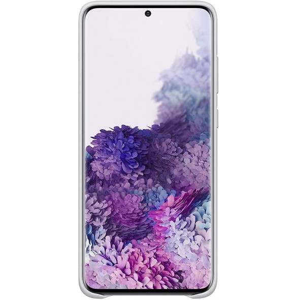 Samsung EF-VG985LSE läderfodral äkta läder väska till Samsung Galaxy S20 Plus - Silver
