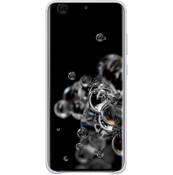 Samsung EF-VG988LSE läderfodral äkta läder väska till Samsung Galaxy S20 Ultra - Silver