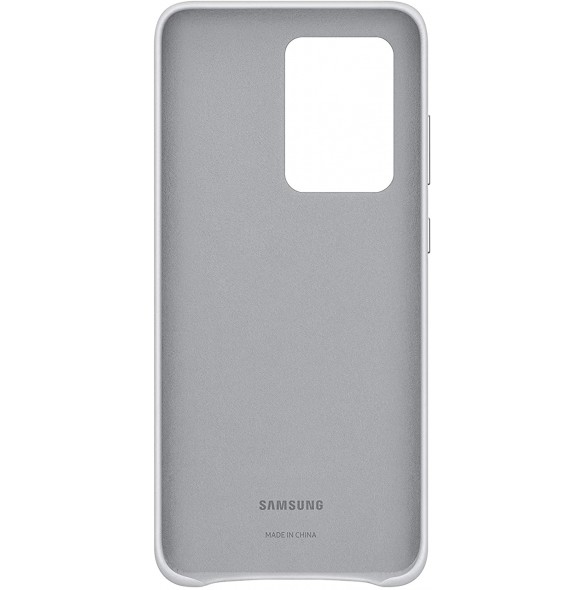 Samsung EF-VG988LSE läderfodral äkta läder väska till Samsung Galaxy S20 Ultra - Silver