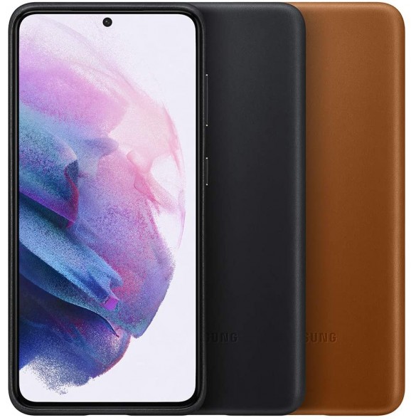 Samsung EF-VG996LBE läderskal äkta läder till Samsung Galaxy S21 Plus - Svart