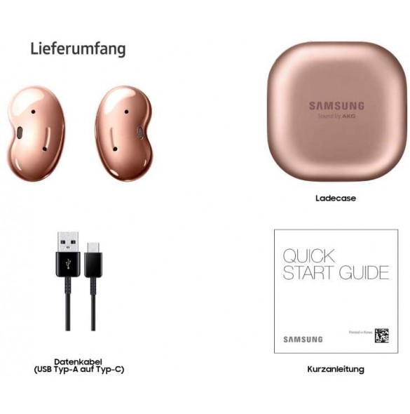 SM-R180NZNA Samsung Galaxy Buds Live Bluetooth HF - Brun