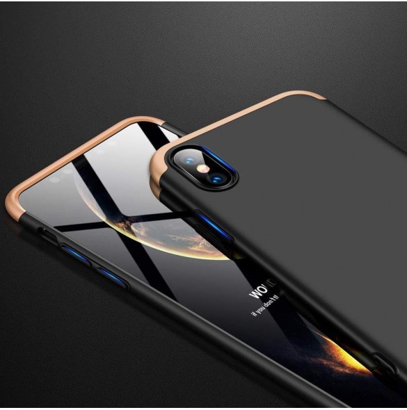 Svartguld och mycket snyggt skydd till iPhone XR.