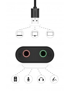 Headset / högtalarkontakt (grön): 3,5 mm hona