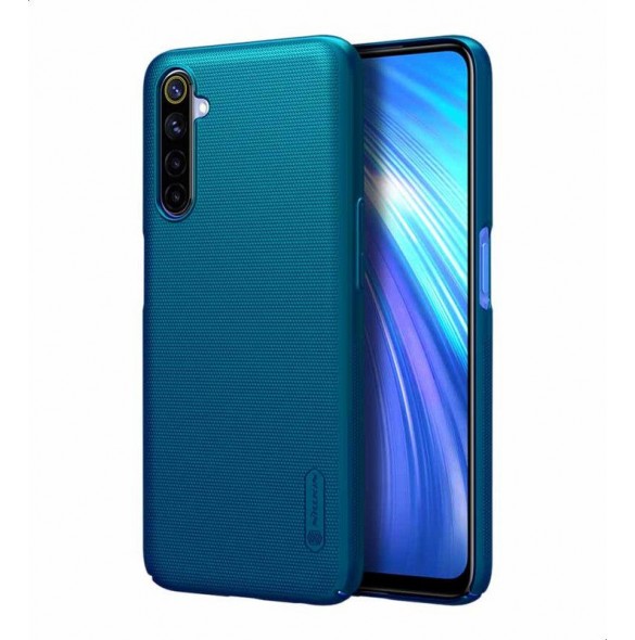 Nillkin Super Frosted Back Cover for Realme 6 - Peacock Blue
