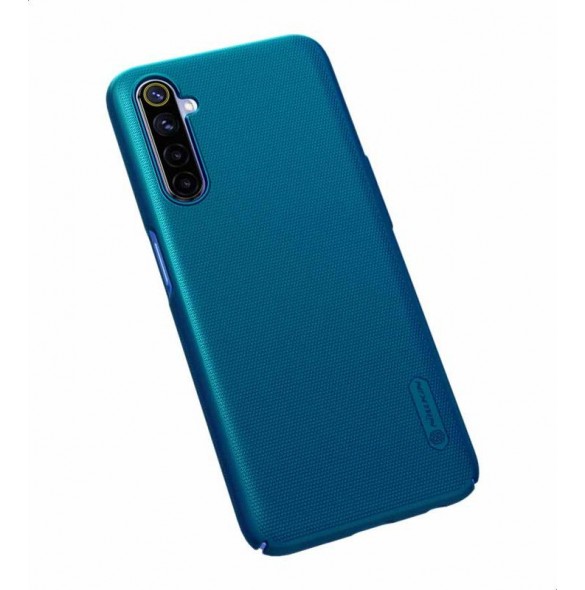 Nillkin Super Frosted Back Cover for Realme 6 - Peacock Blue