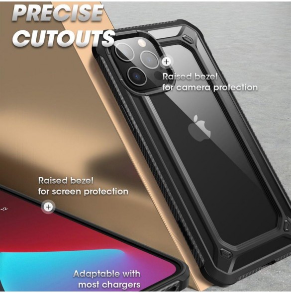 Supcase Exo Pro till iPhone 12 Pro / iPhone 12 - Svart