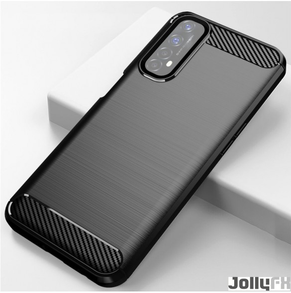 Svart och mycket elegant omslag Realme 7.