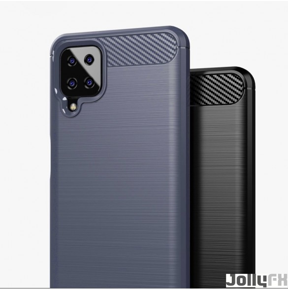 Blå och mycket snyggt skal Samsung Galaxy A12.