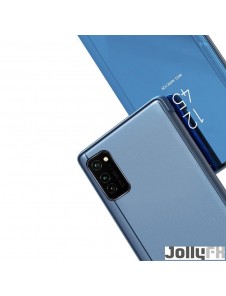 Blå och mycket snyggt skal Samsung Galaxy A72.