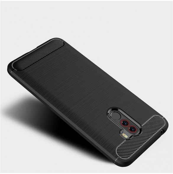 Svart och väldigt snyggt skydd för Xiaomi Pocophone F1.