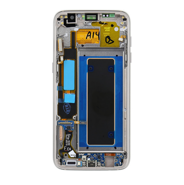LCD-skärm + pekdon Samsung Galaxy S7 Edge - Guld (Service Pack)