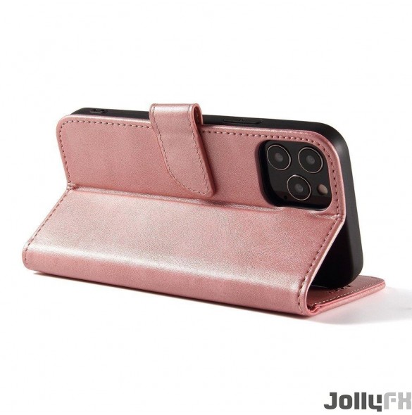 JollyFX Magnetfodral elegant fodral av Bookcase med kickstand för Samsung Galaxy A50s / Galaxy A50 / Galaxy A30s - Rosa