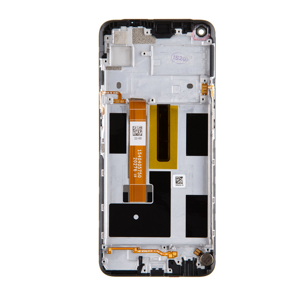 LCD-skärm + pekdon + frontlucka för Realme 7 (Servicepaket)