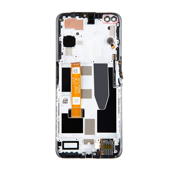 LCD-skärm + pekdon + frontlucka för Realme X50m (Servicepaket)