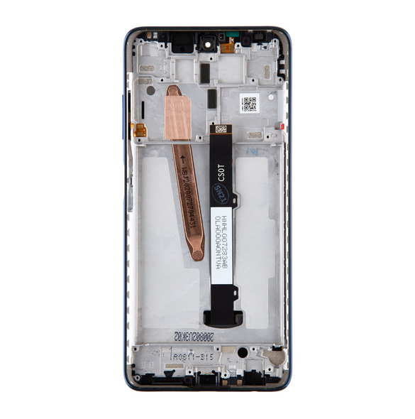 LCD-display + Touch Unit + Framsida för Xiaomi Poco X3 - Blå (Service Pack)