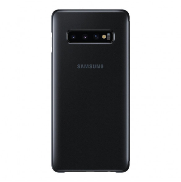 Svart och väldigt snyggt skydd till Samsung Galaxy S10 Plus.
