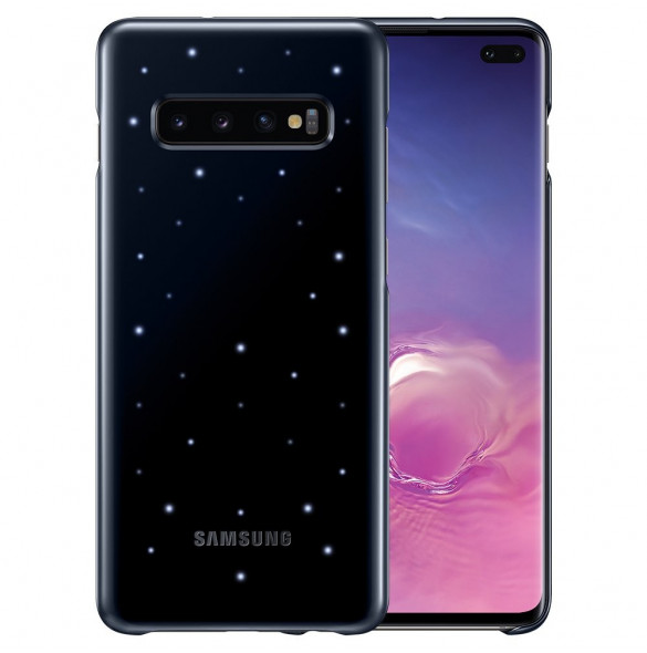 Svart och väldigt snyggt skydd till Samsung Galaxy S10 Plus.