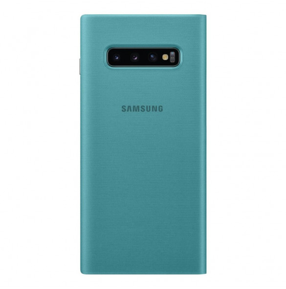 Grönt och väldigt snyggt skydd till Samsung Galaxy S10 Plus.
