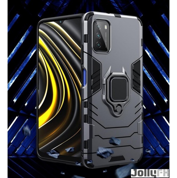 Svart och mycket elegant omslag Xiaomi Poco M3 / Xiaomi Redmi 9T.