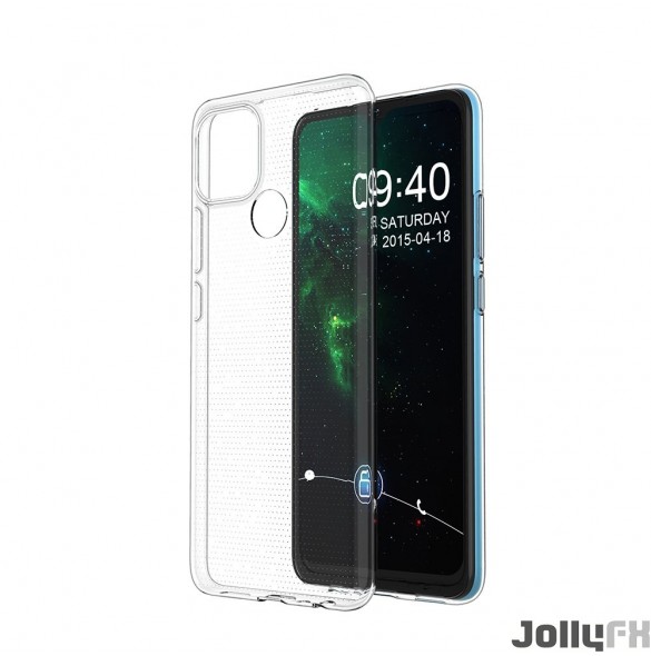 Genomskinligt och mycket snyggt omslag Oppo A15.
