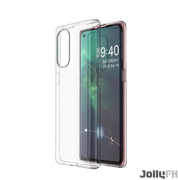 Genomskinligt och mycket elegant omslag Oppo Reno 4 Pro 5G.