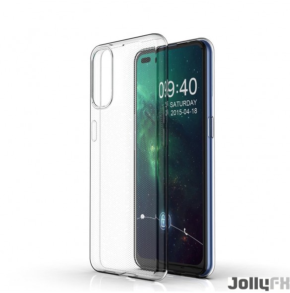 Genomskinligt och mycket snyggt omslag Oppo Reno4.