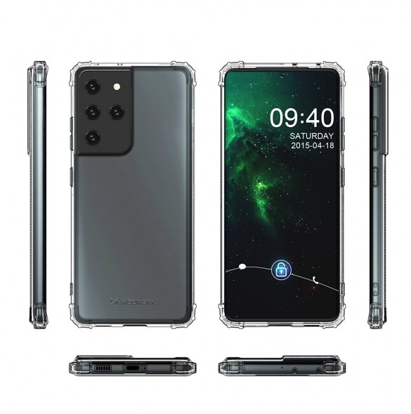 Samsung Galaxy S21 Ultra 5G och väldigt snyggt skydd från Wozinsky.