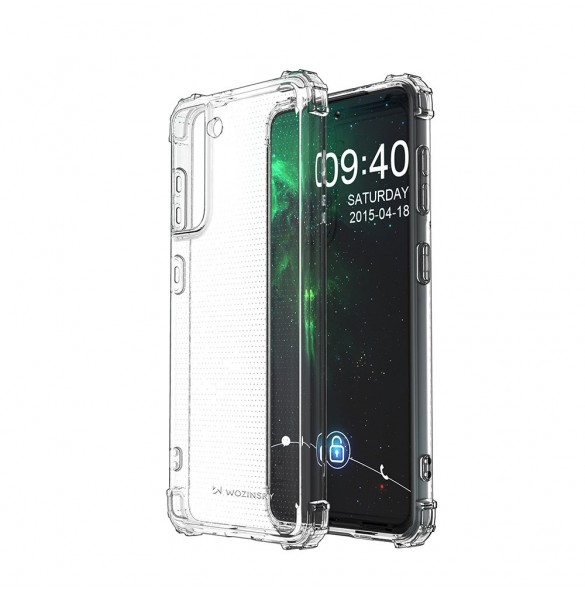 Samsung Galaxy S21 Ultra 5G skyddas av detta fantastiska skal.