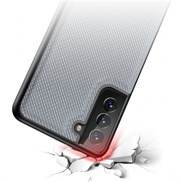 Blå och mycket snyggt skal Samsung Galaxy S21 5G.