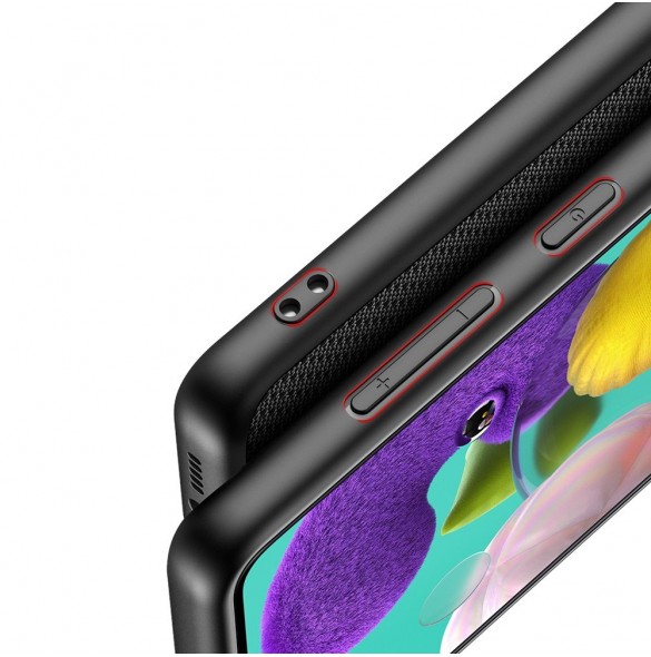 Svart och mycket snyggt skal Samsung Galaxy A51.