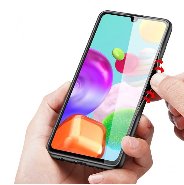 Samsung Galaxy A41 skyddas av detta fantastiska skal.