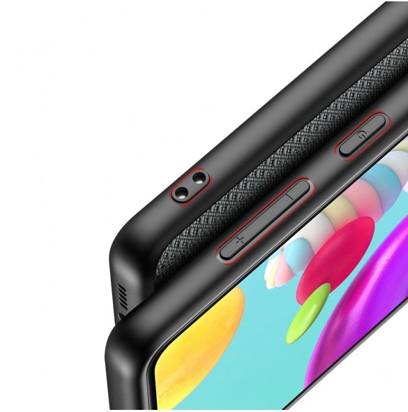 Blå och väldigt snyggt skal Samsung Galaxy A41.