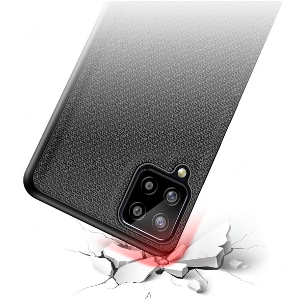 Samsung Galaxy A12 och väldigt snyggt skydd från Dux Ducis.