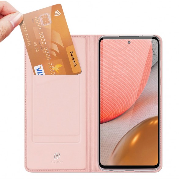 Rosa och mycket snyggt skal Samsung Galaxy A72 4G.