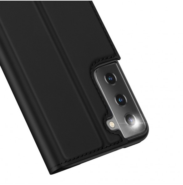 Svart och väldigt snyggt skal Samsung Galaxy S21 5G.