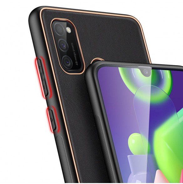 Svart och väldigt snyggt skal Samsung Galaxy M30s.