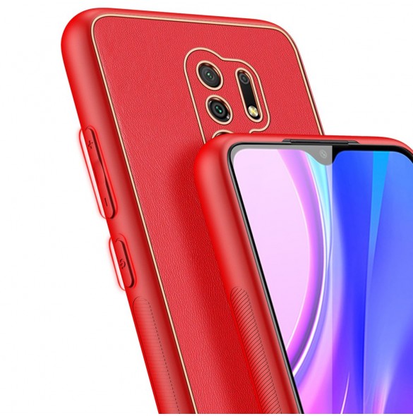 Rött och mycket elegant omslag Xiaomi Redmi 9.