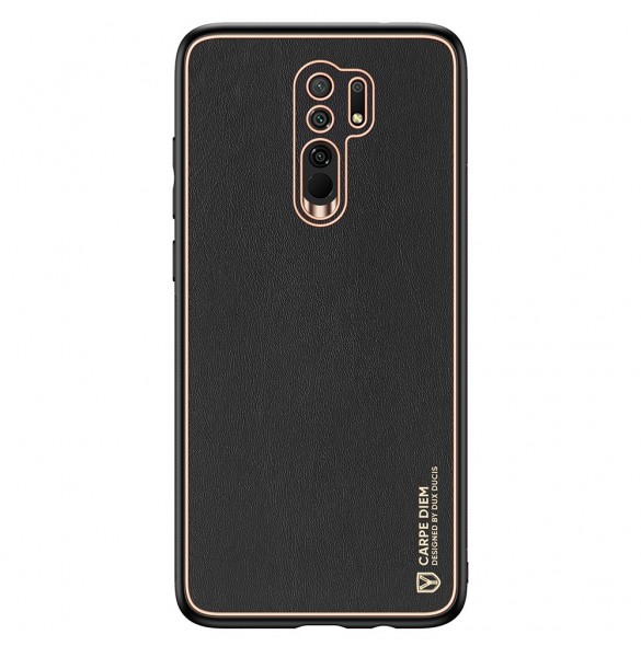 Med detta omslag kommer du att vara lugn för Xiaomi Redmi 9 och väldigt snyggt skydd från Dux Ducis.
