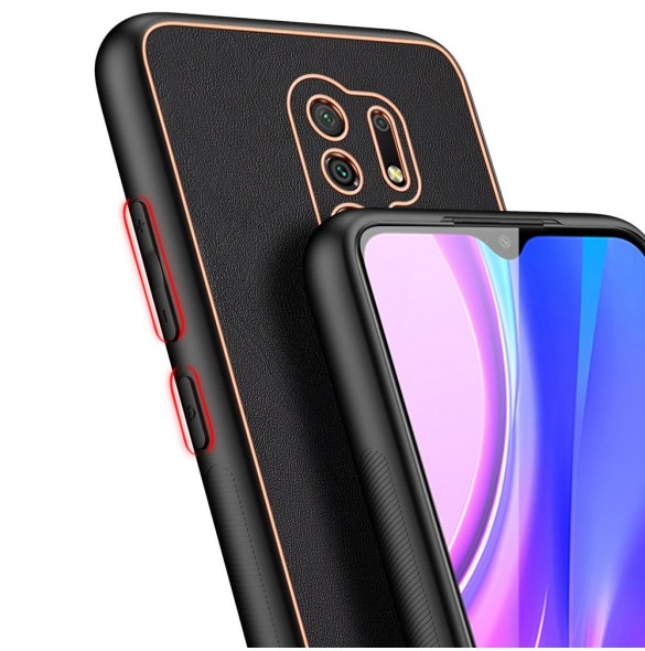 Svart och mycket elegant omslag Xiaomi Redmi 9.