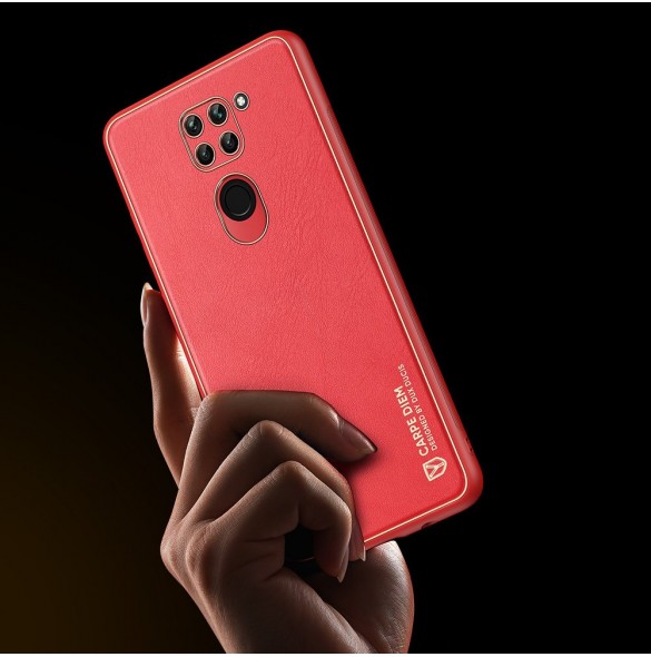 Rött och mycket snyggt fodral Xiaomi Redmi 10X 4G / Xiaomi Redmi Note 9.