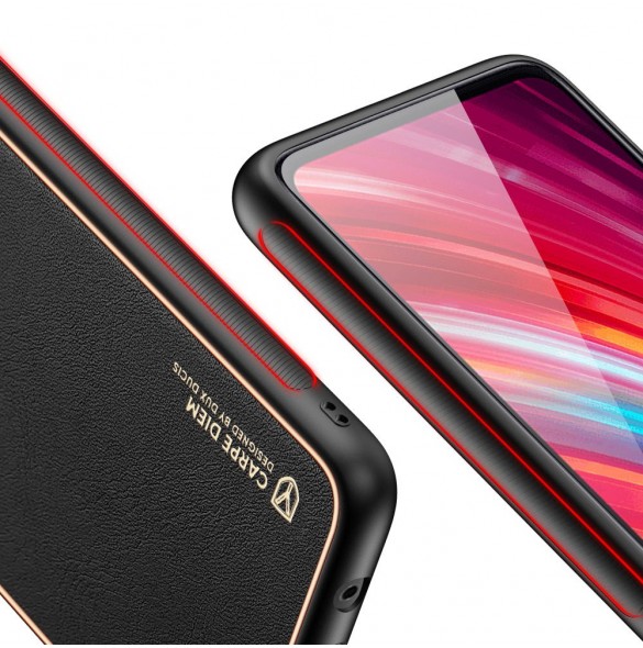 Xiaomi Redmi Note 8 Pro skyddas av detta fantastiska omslag.