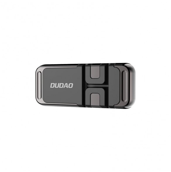 Dudao self-adhesive Universal Magnetic Car Mount Phone Holder for Dashboard cable organizer - Svart (F11s)