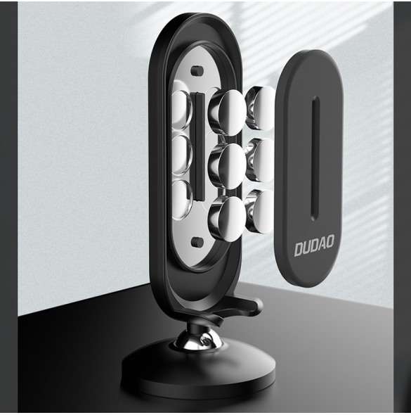 Dudao self-adhesive Universal Magnetic Car Mount Phone Holder for Dashboard - Svart (F11)