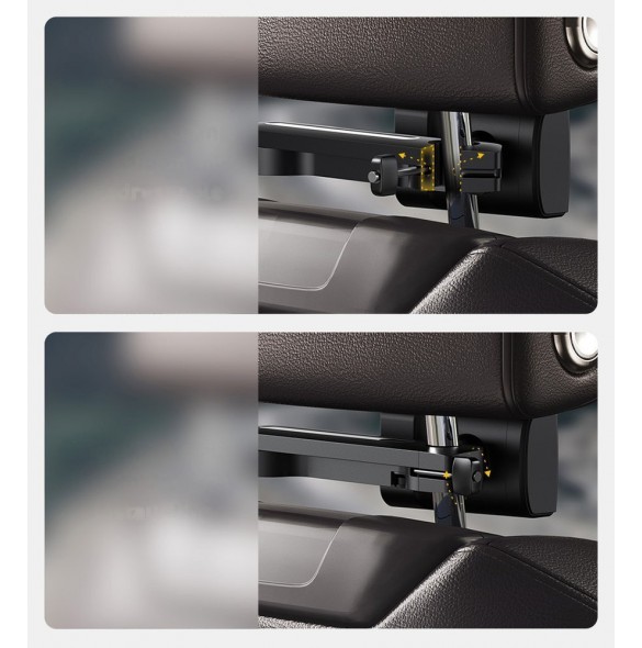 Baseus Energy Storage Backseat Holder Wireless Qi 15 W Charger - Svart (WXHZ-01)